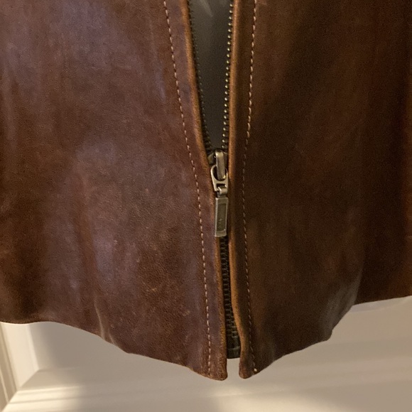 Brown 100% leather jacket - Picture 4 of 6